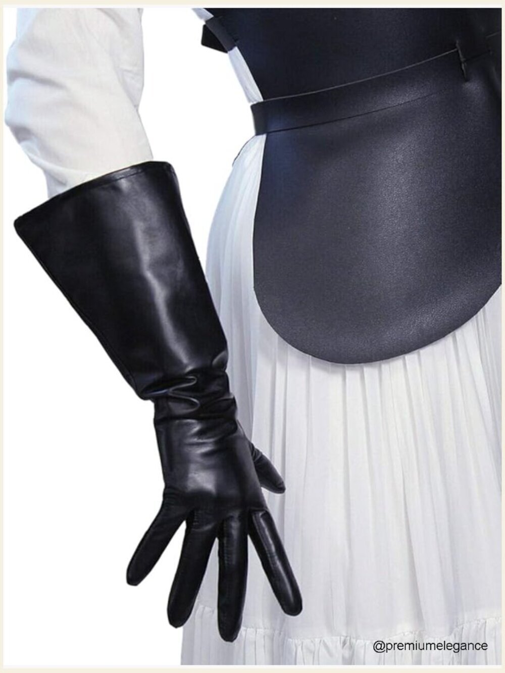 Genuine Lambskin Touchscreen Opera Gloves 15in